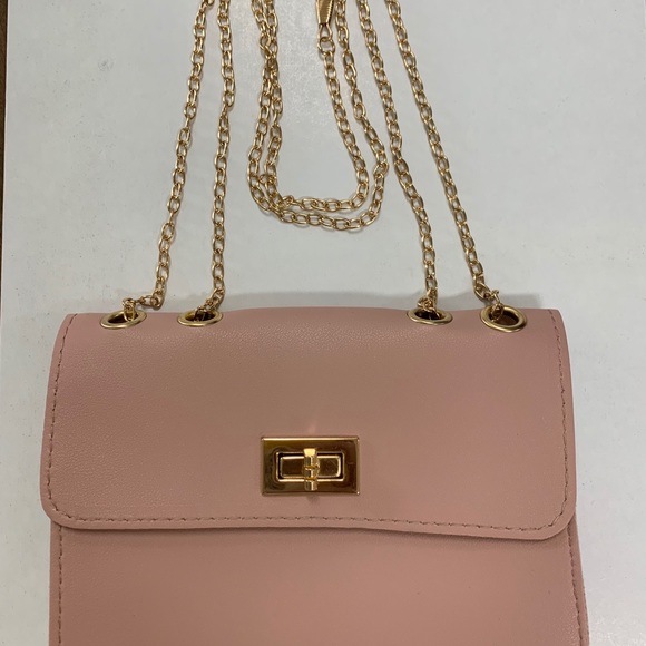 Pink leather crossbody - Picture 2 of 6